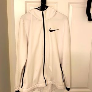 Nike black / white zip up hoodie